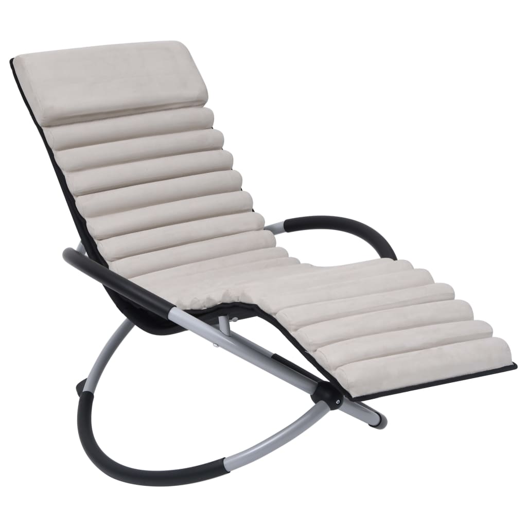 Vidaxl Lounger Kissen Wildleder Creme gefärbt