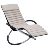 Vidaxl Lounger Cushion Suede Cream farget