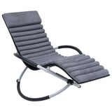 Vidaxl Lounger Cushion Suede Gray