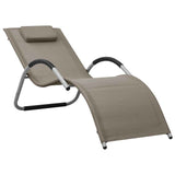 Vidaxl ligbedden 2 st textileen taupe en grijs