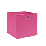 Scatole di archiviazione Vidaxl 4 pezzi 28x28x28 cm tessuto non tessuto rosa