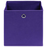 Vidaxl storage boxes 4 pcs 28x28x28 cm Nonwoven fabric purple