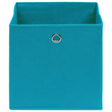 VIDAXL -Speicherboxen 4 PCs 28x28x28 cm Nicht -verwobenes Stoff Baby Blau