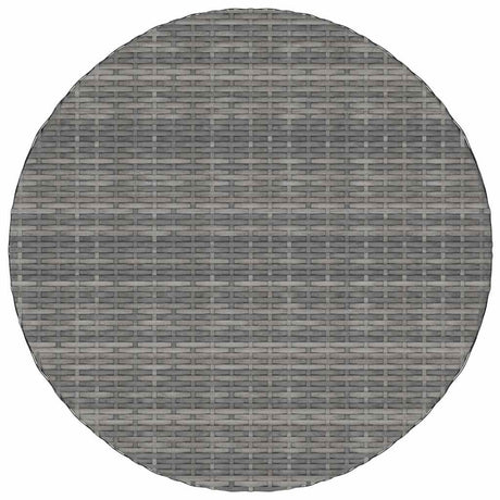 Vidaxl tuintafel 70x70x73 cm poly rattan grijs