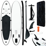 Vidaxl Stand Up Paddleboard Set Inflable Blanco y negro