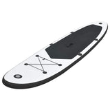 Vidaxl Stand Up Paddleboard set napihljivi črno -beli