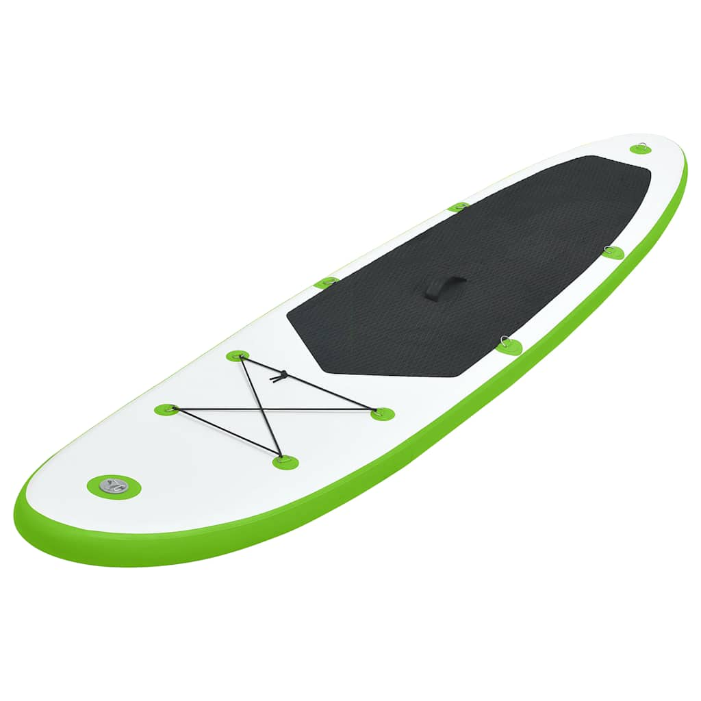 Vidaxl Stand-Up Paddleboard Green et blanc gonflable