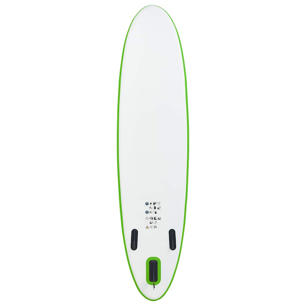 Vidaxl Stand Up paddleboard set Inflatable green and white