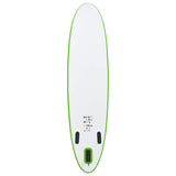 Vidaxl Stand Up Paddleboard Set Inflable Green and White