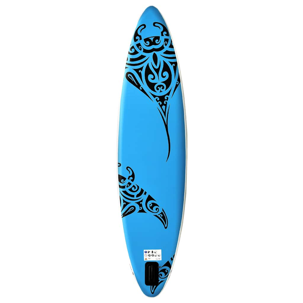 Vidaxl stand up paddleboardset opblaasbaar 305x76x15 cm blauw