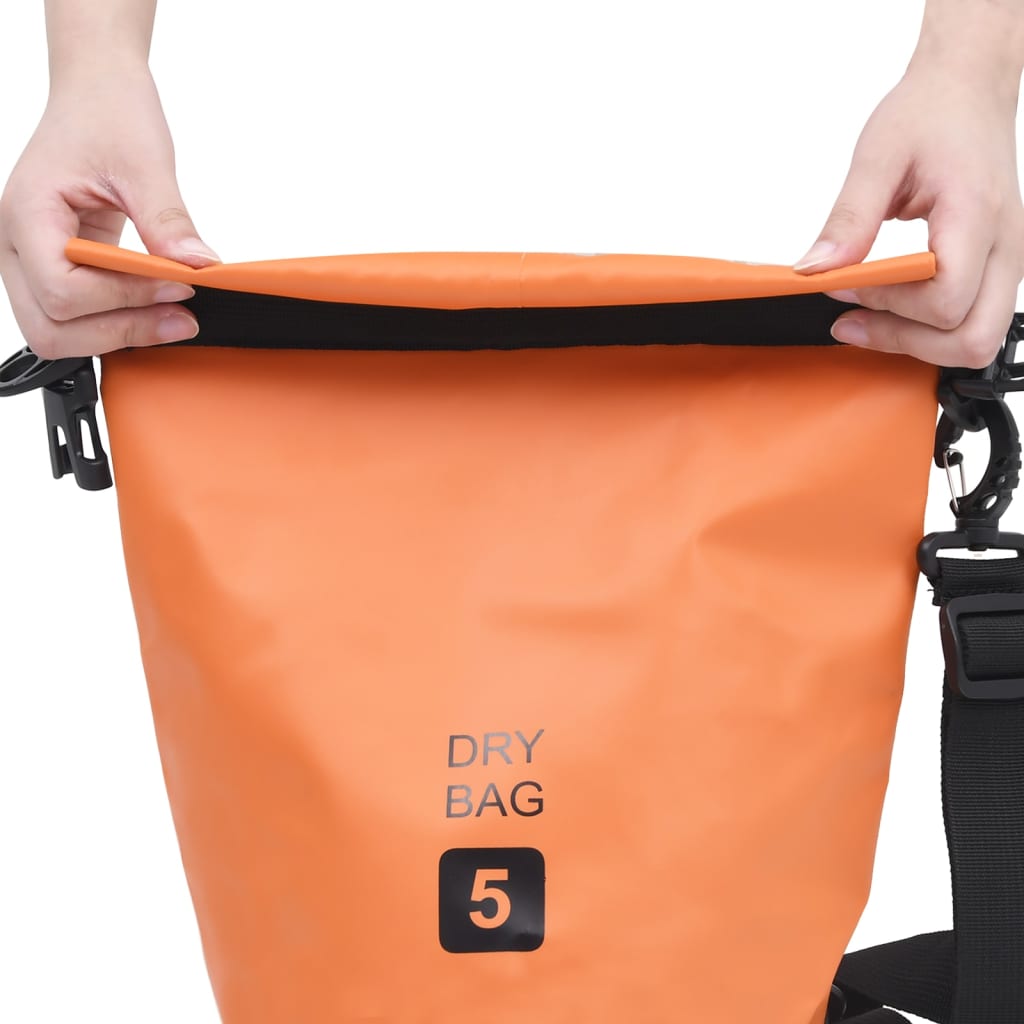 Vidaxl DryBag 5 L PVC Orange