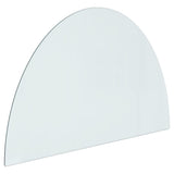 Vidaxl glass plate for fireplace half around 800x500 mm