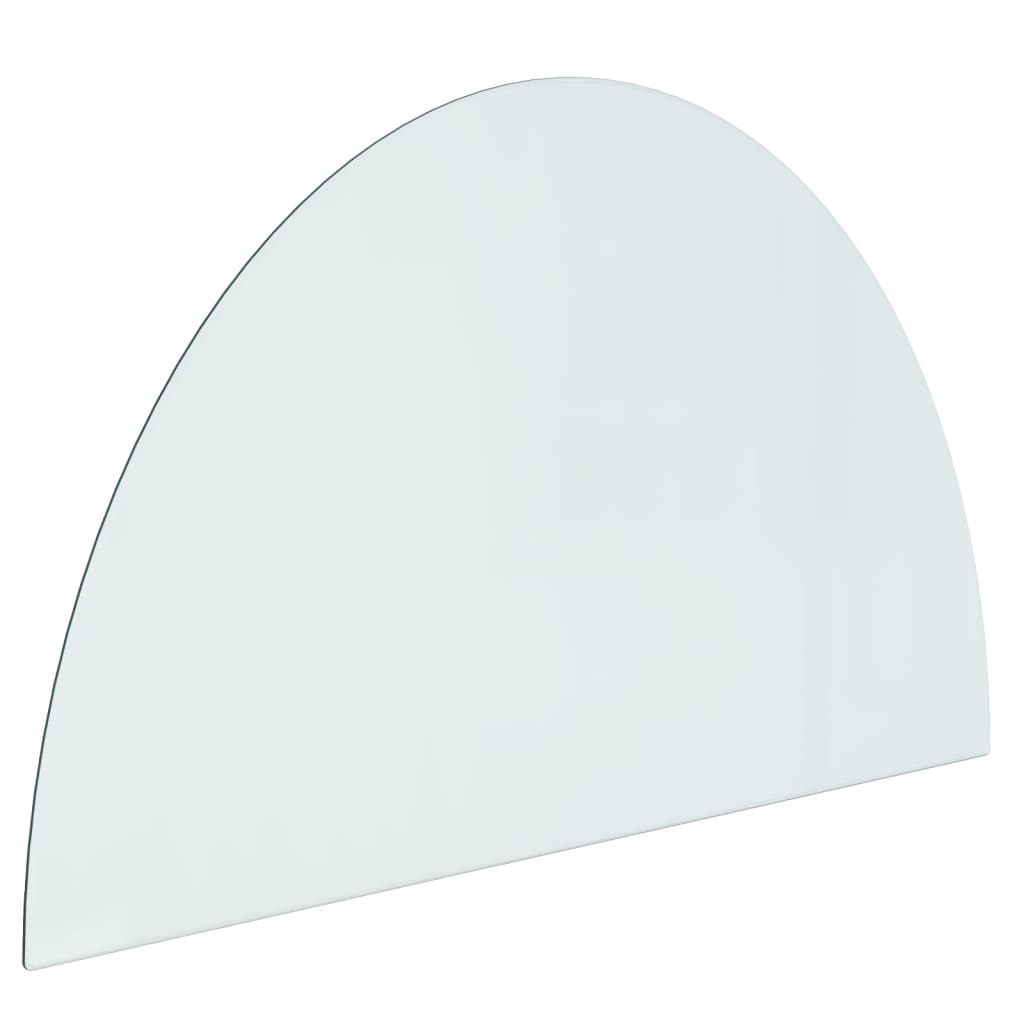 Vidaxl glass plate for fireplace Half -round 1000x600 mm