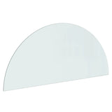 Vidaxl glass plate for fireplace Half -round 1200x500 mm