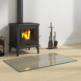 Vidaxl glass plate fireplace rectangular 80x50 cm