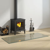 Vidaxl glass plate fireplace rectangular 120x50 cm