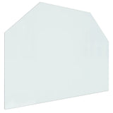 VIDAXL Glassplatte Kamin hexagonal 80x60 cm