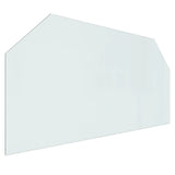 VIDAXL Glassplatten Kamin hexagonal 120x60 cm