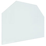 Vidaxl glasplatta eldstad hexagonal 80x60 cm