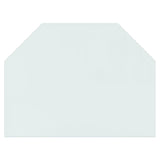 VIDAXL Glassplatte Kamin hexagonal 80x60 cm