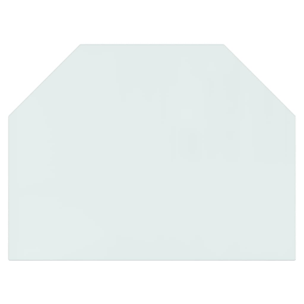 Vidaxl glass plate fireplace hexagonal 80x60 cm