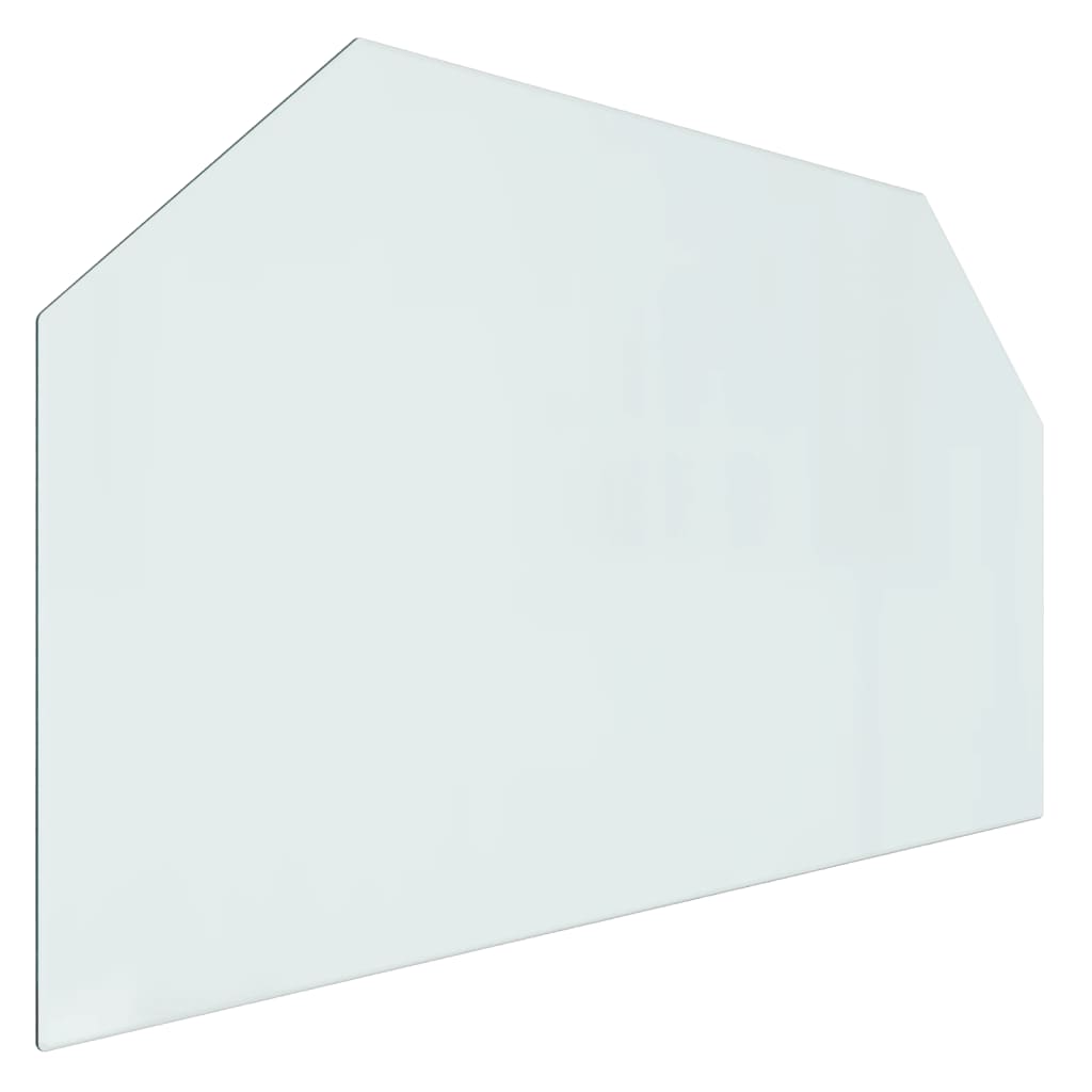 Vidaxl glasplatta eldstad hexagonal 100x60 cm