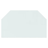 VIDAXL Glassplatten Kamin hexagonal 100x60 cm