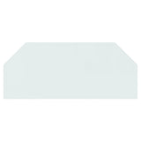 VIDAXL Glassplatten Kamin hexagonal 120x50 cm