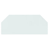 Vidaxl glass plate fireplace hexagonal 120x50 cm