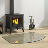 Vidaxl glass plate fireplace 80x60 cm