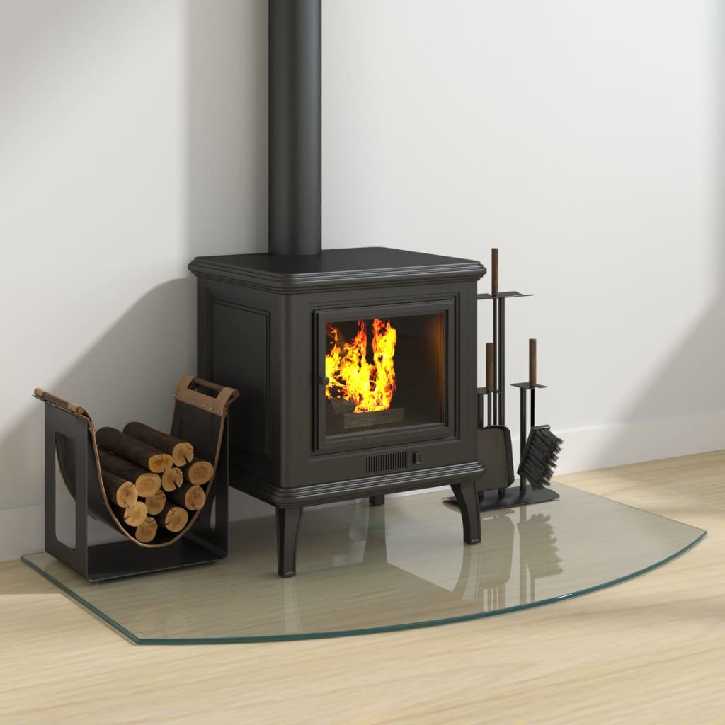 Vidaxl glass plate fireplace 100x60 cm