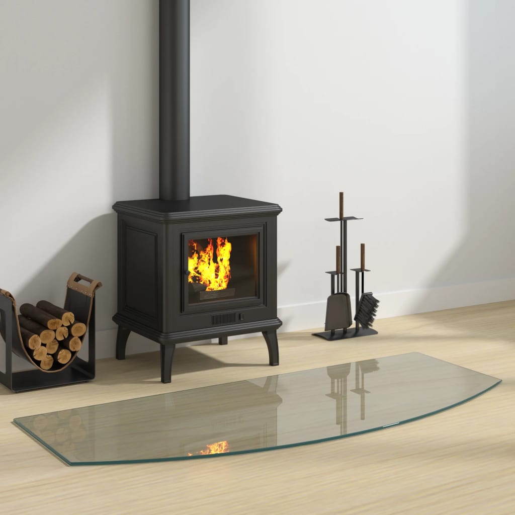 Vidaxl glass plate fireplace 120x50 cm