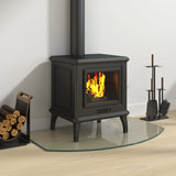 Vidaxl glass plate fireplace 80x50 cm