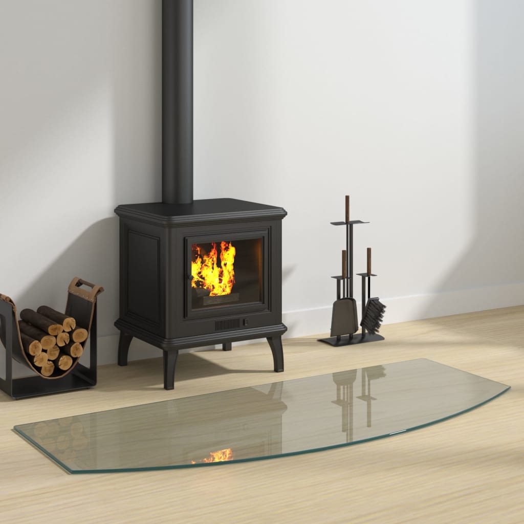 Vidaxl glass plate fireplace 120x50 cm