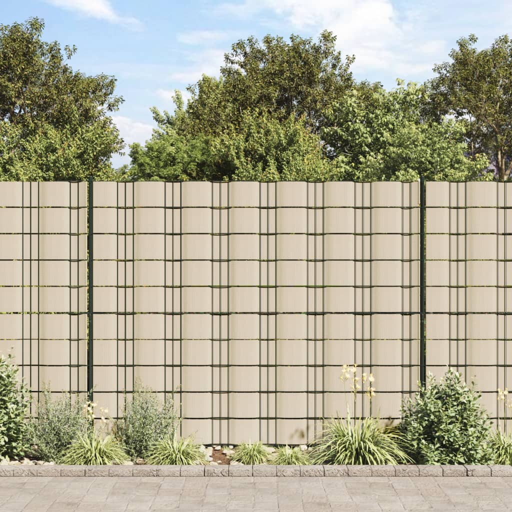 Vidaxl Garden Screen 70x0,19 m PVC krém -