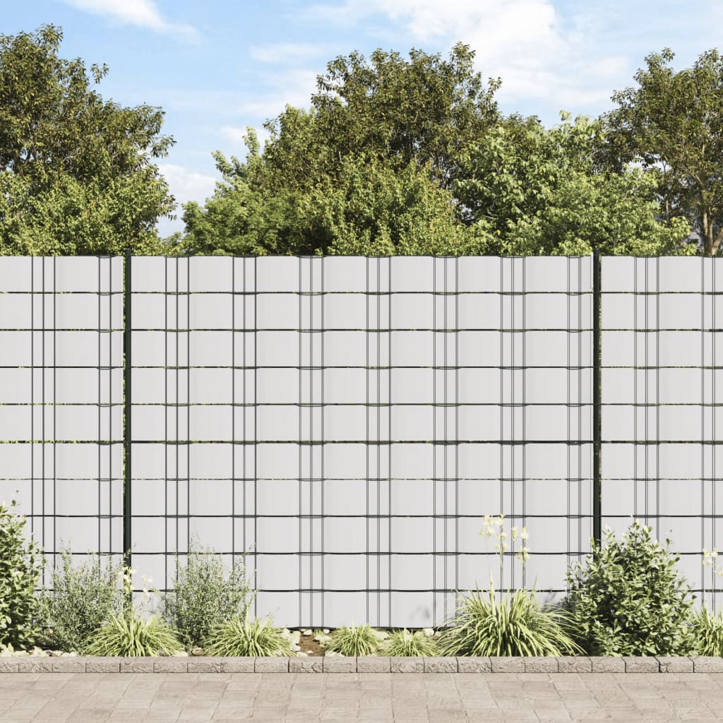 Vidaxl Garden Screen 70x0.19 M PVC bianco