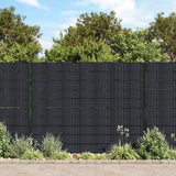 Vidaxl Garden Screens 4 St 35x0.19 M PVC Matt Dark Grey