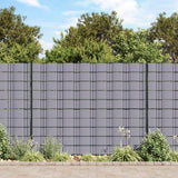 Vidaxl Garden Screens 4 St 35x0,19 M PVC Matt Light Gray