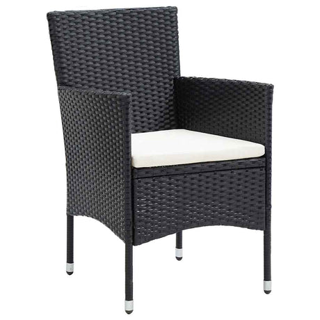 Vidaxl tuinstoelen 4 st poly rattan zwart