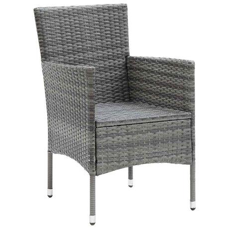 Vidaxl tuinstoelen 4 st poly rattan grijs