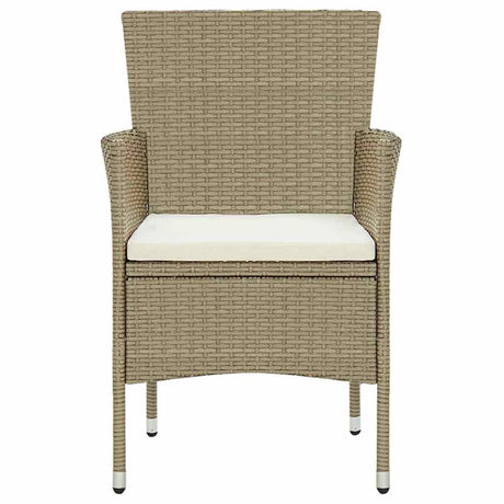 Vidaxl tuinstoelen 4 st poly rattan beige