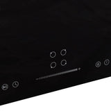 Vidaxl Induction Hob 4 Zones Touch Control 7000 W 77 cm glass