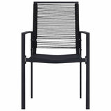 Vidaxl tuinstoelen 4 st pvc-rattan zwart