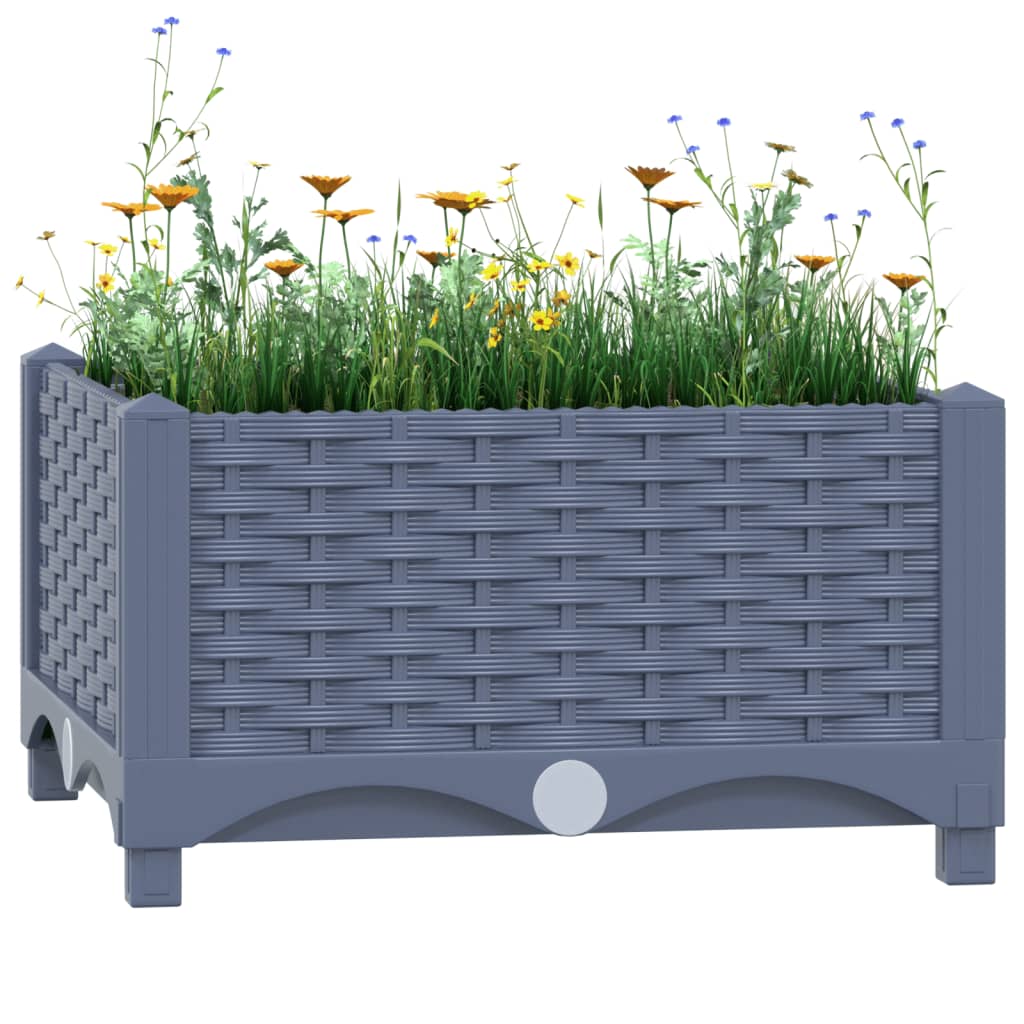 Planter Vidaxl surélevé 40x40x23 cm en polypropylène