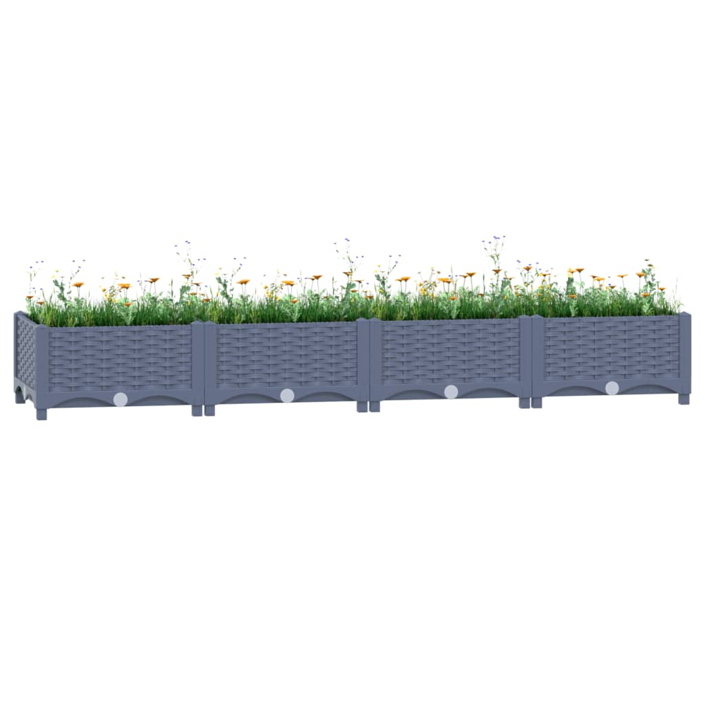 Vidaxl Planter hevet 160x40x23 cm polypropylen