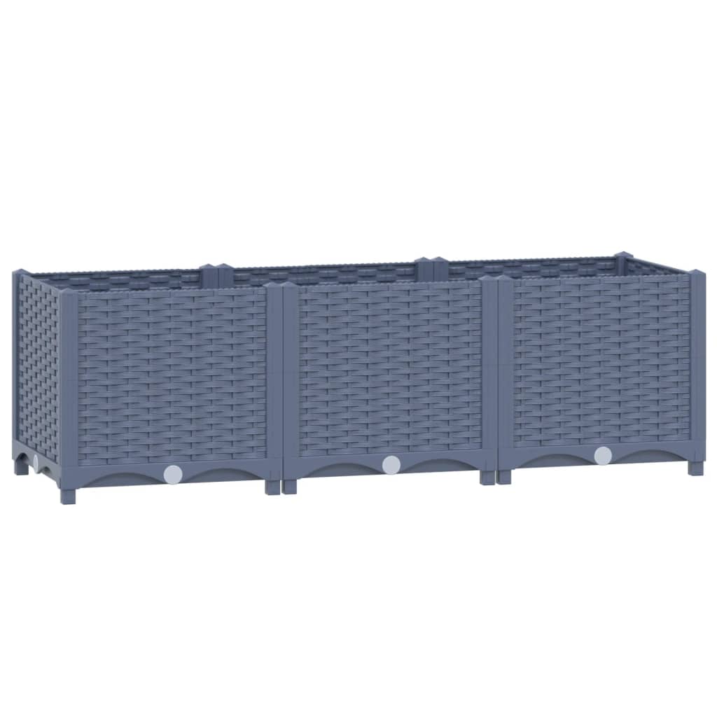 VidaXL Planter raised 120x40x38 cm Polypropylene