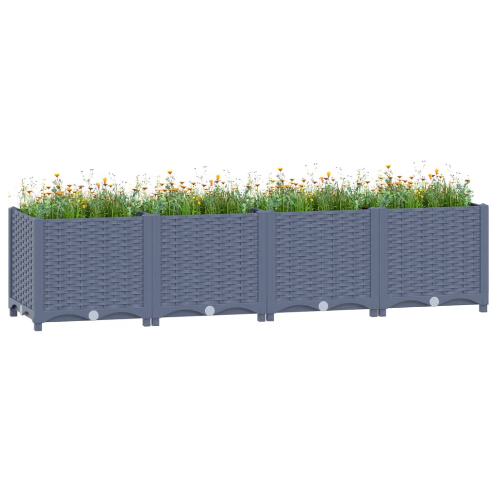 Vidaxl Planter huet 160x4038 cm Polypropylen opgeworf