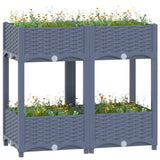 Vidaxl Planter je dvignil 80x40x71 cm polipropilen