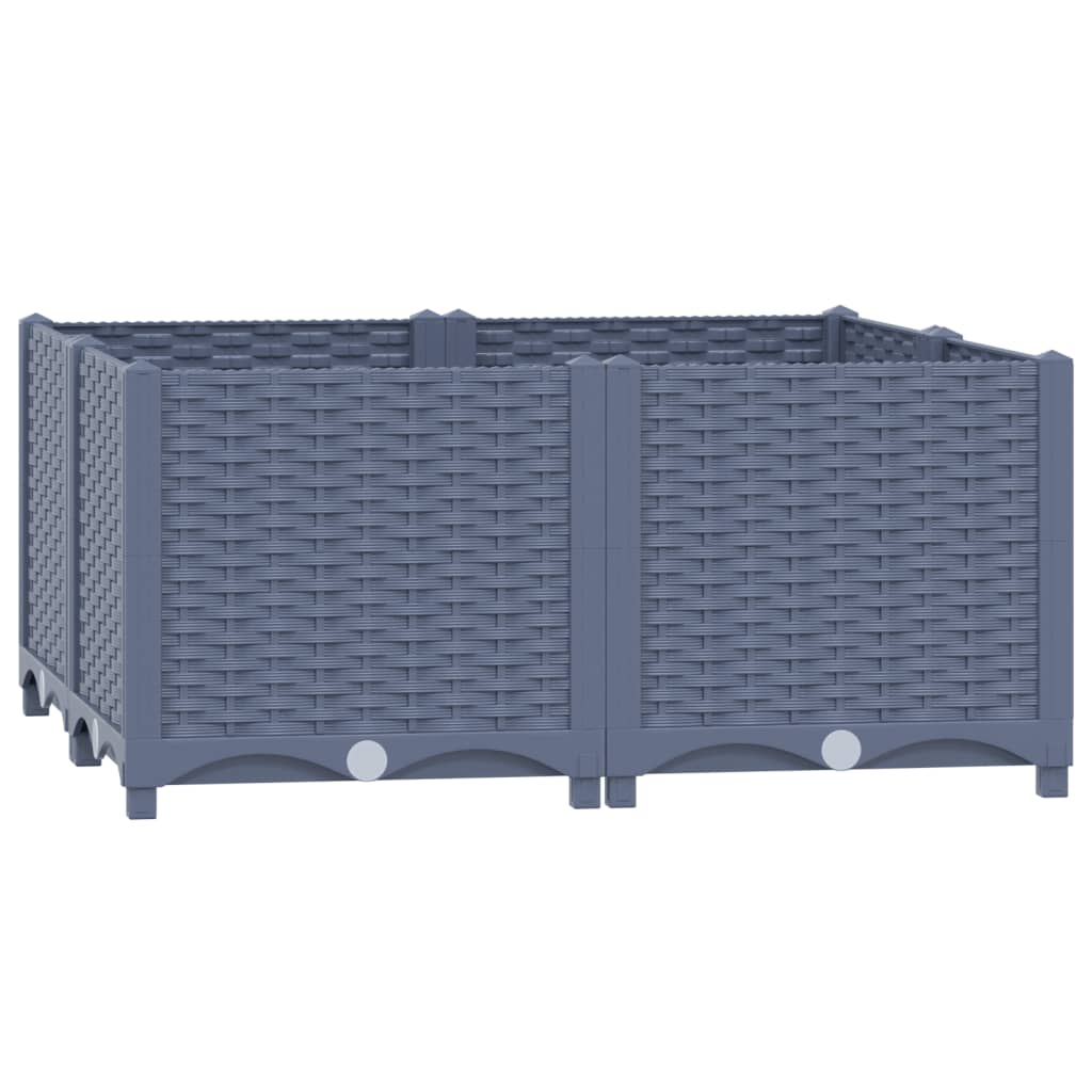 VidaXL Planter raised 80x80x38 cm Polypropylene