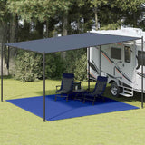 Vidaxl Zelt Teppich 400x400 cm HDPE Blau